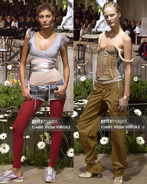 S/S 2002 Dolce & Gabbana runway Lace-Up Corset Top