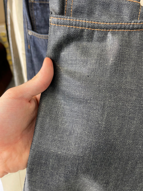 Dior 2006 Hedi Slimane coated polyurethane denim