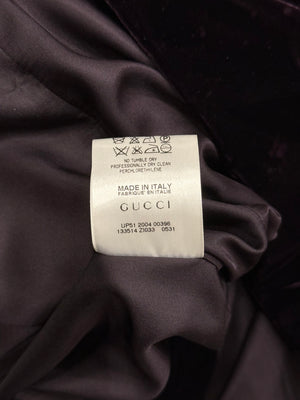A/W2004 Gucci by Tom Ford paneled velour jacket