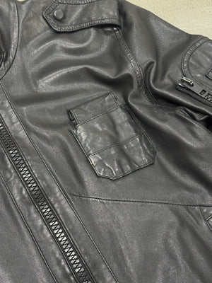 S/S2005 Dior by Hedi Slimane officer utility leather jacket