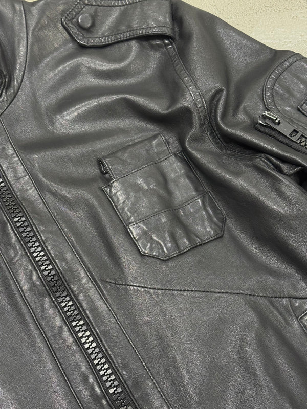 S/S2005 Dior by Hedi Slimane officer utility leather jacket