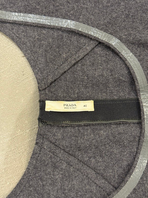 2007 Prada paneled wool midi dress