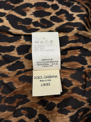 2002 Dolce & Gabbana butterfly corduroy structured jacket