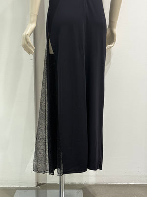 2000s Versace double layer sheer dress