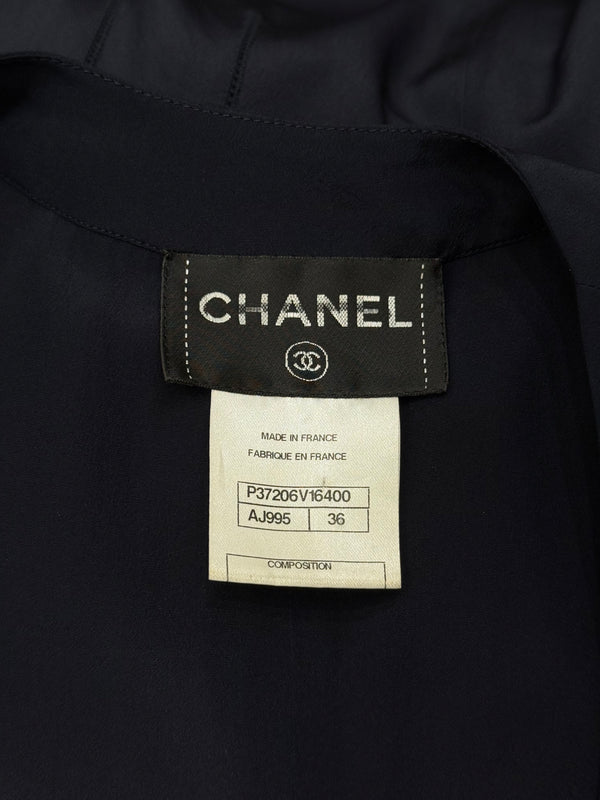 2000s Chanel silk scarf-neck maxi dress