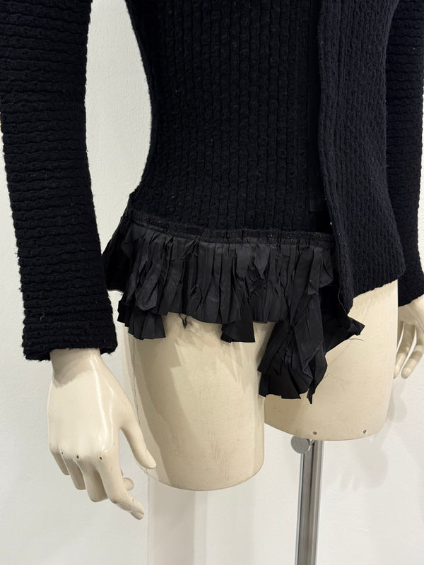 2000s Comme des Garçons deconstructed knit cardigan