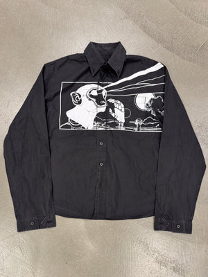 S/S 2018 Prada James Jean “Laser Monkey” runway shirt