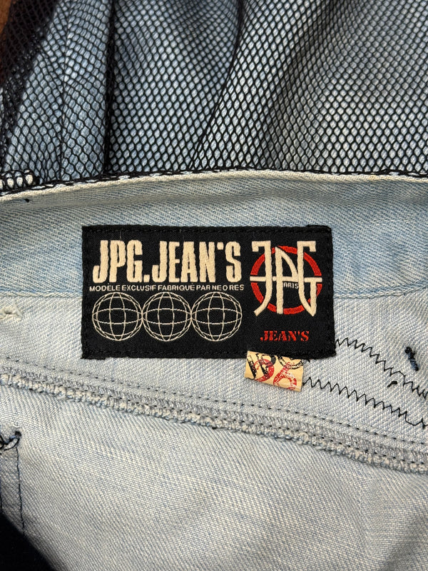 2000s Jean Paul Gaultier mesh double layer pants