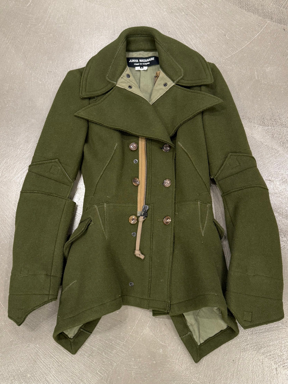 A/W2006 Junya Watanabe runway deconstructed military jacket