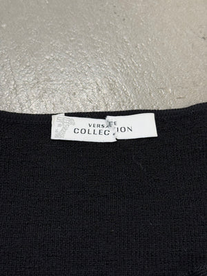2000s Versace bondage straps knit