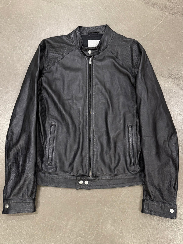 2000s Versace leather jacket