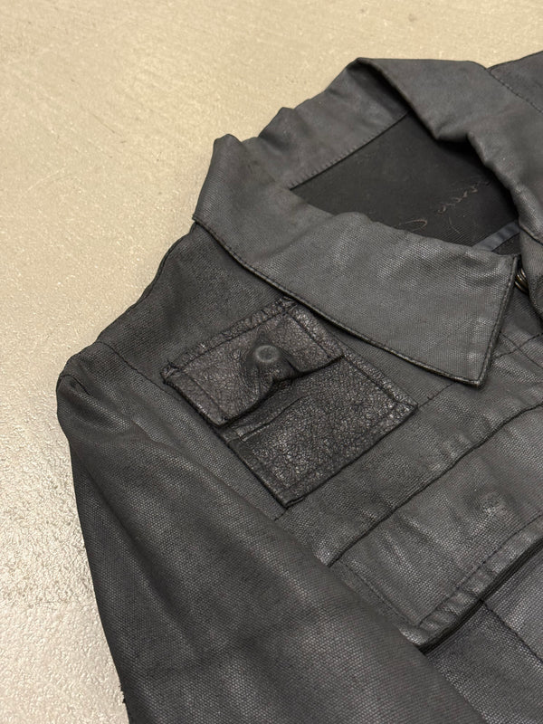 S/S2003 Rick Owens "Suckerball" runway waxed denim jacket