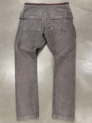 2015 Rick Owens creatch drawstring cargo pants