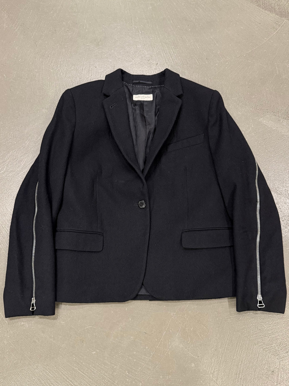 A/W2014 Dries Van Noten backzip wool jacket