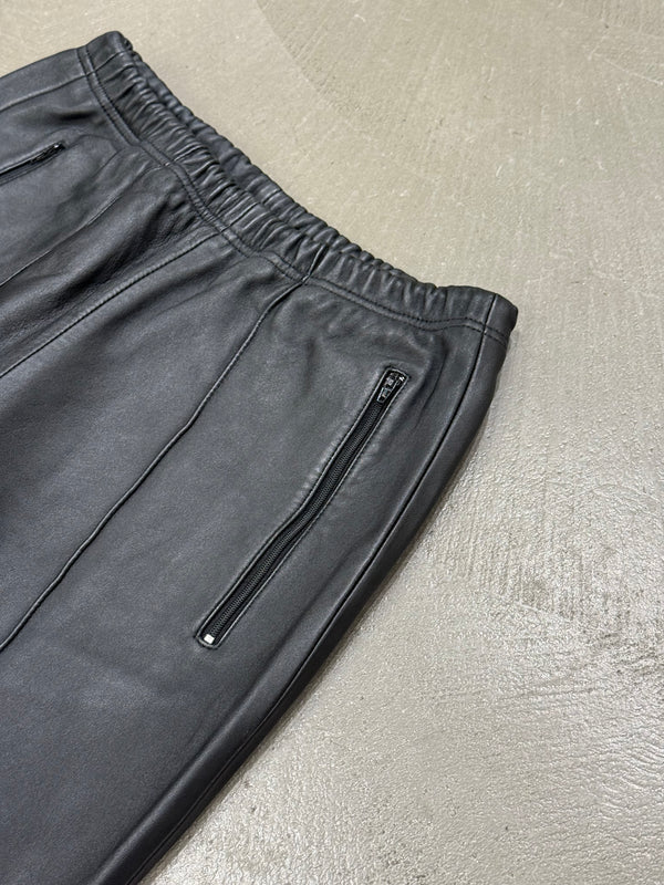 2016 Balenciaga leather sweatpants