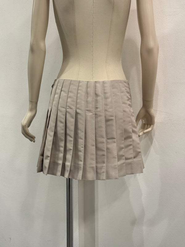 2010 Prada pleated mini skirt
