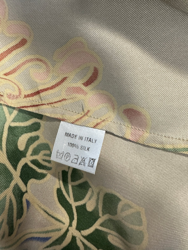SS2001 Gucci by Tom Ford Chrysanthemum silk shirt