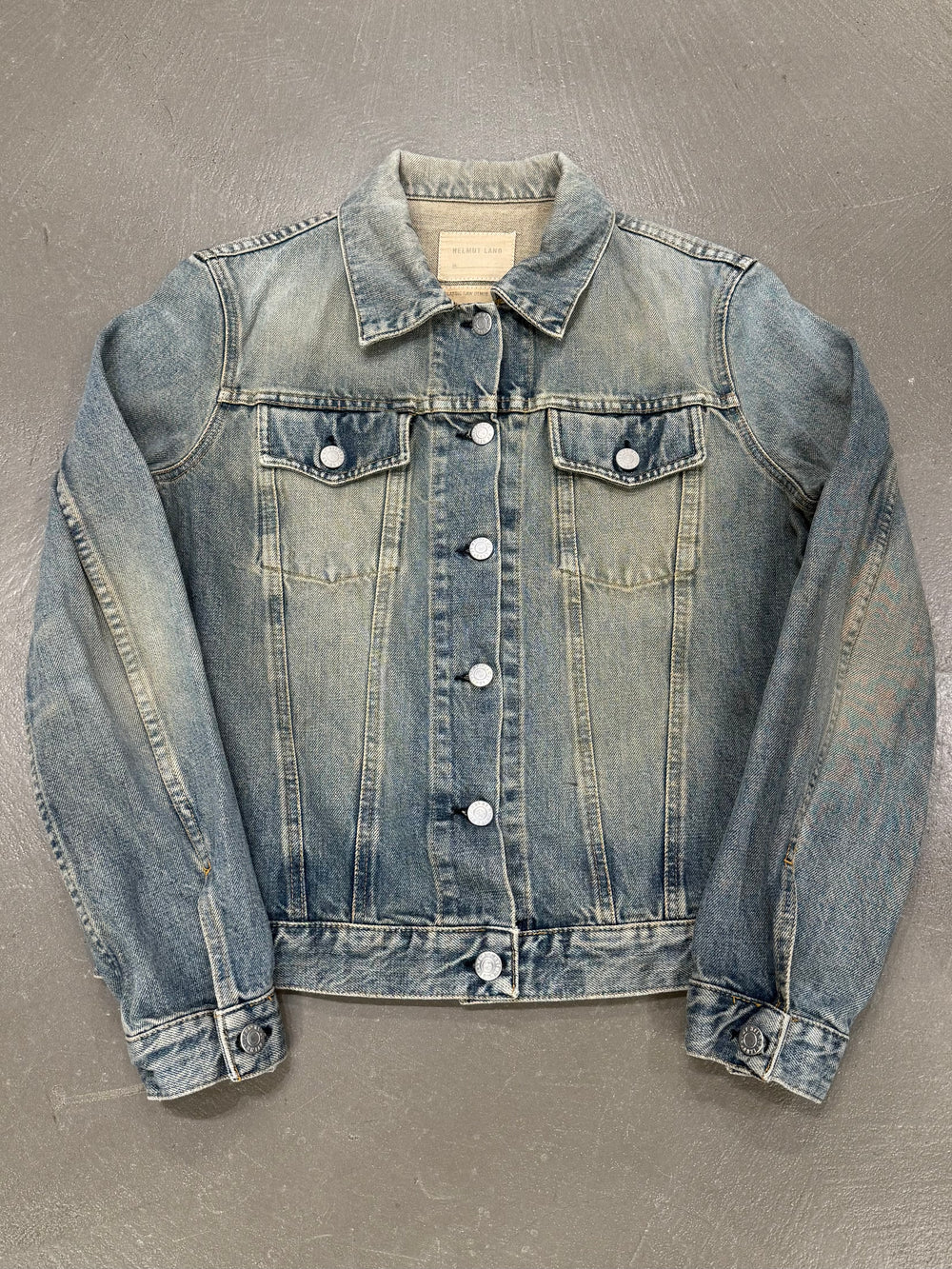 Helmut Lang faded vintage denim jacket