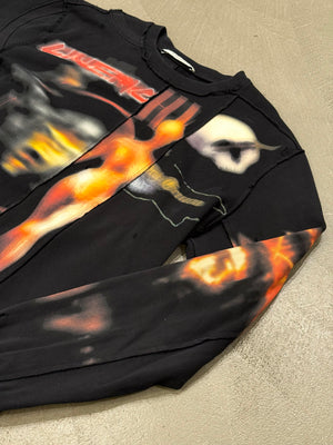 2015 Givenchy heavy metal printed sweatshirt