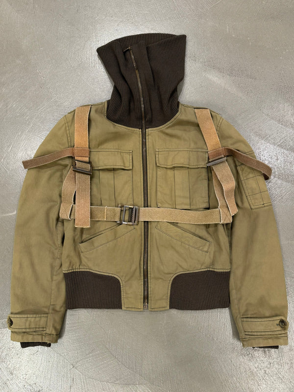 A/W 2003 Dolce & Gabbana parachute bondage bomber jacket