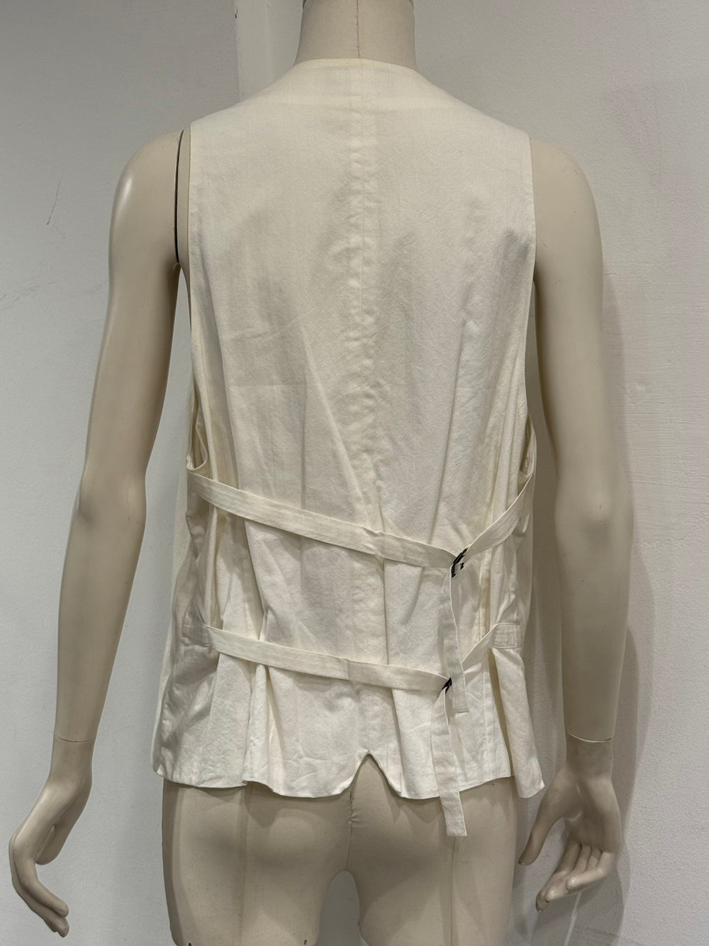 S/S2008 Ann Demeulemeester bondage straps cotton vest