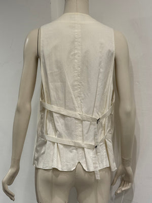 S/S2008 Ann Demeulemeester bondage straps cotton vest