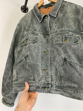 Load image into Gallery viewer, 1990s Armani washed faded oversized denim jacket
