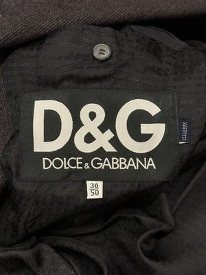 2000s Dolce & Gabbana hybrid knit blazer jacket