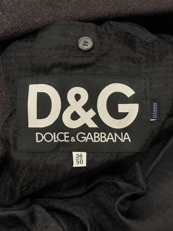 2000s Dolce & Gabbana hybrid knit blazer jacket