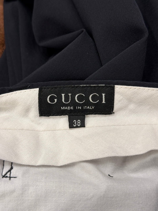 1990s Gucci by Tom Ford tailored wide leg trousers