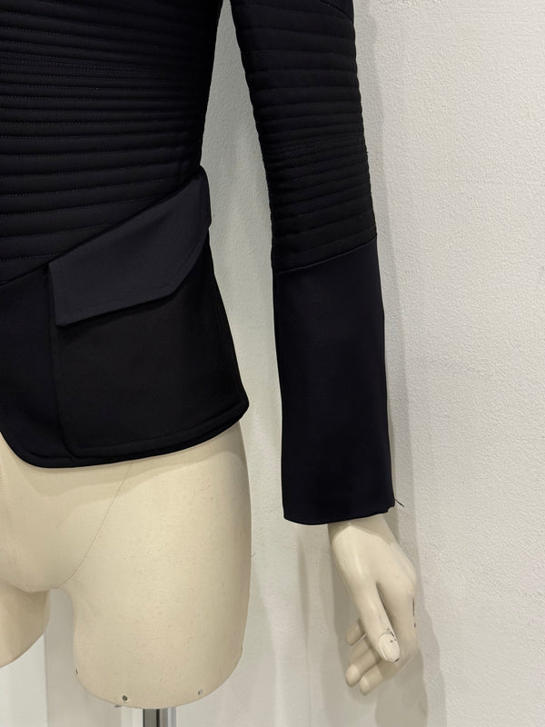 A/W2003 Gucci by Tom Ford military jacket with quilted panels