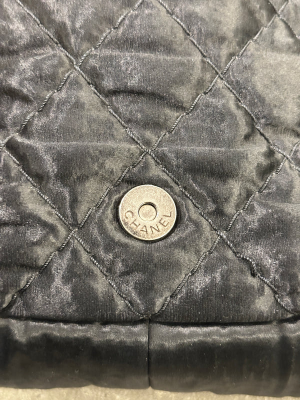 2009-2010 Chanel Single Flap chain satin bag