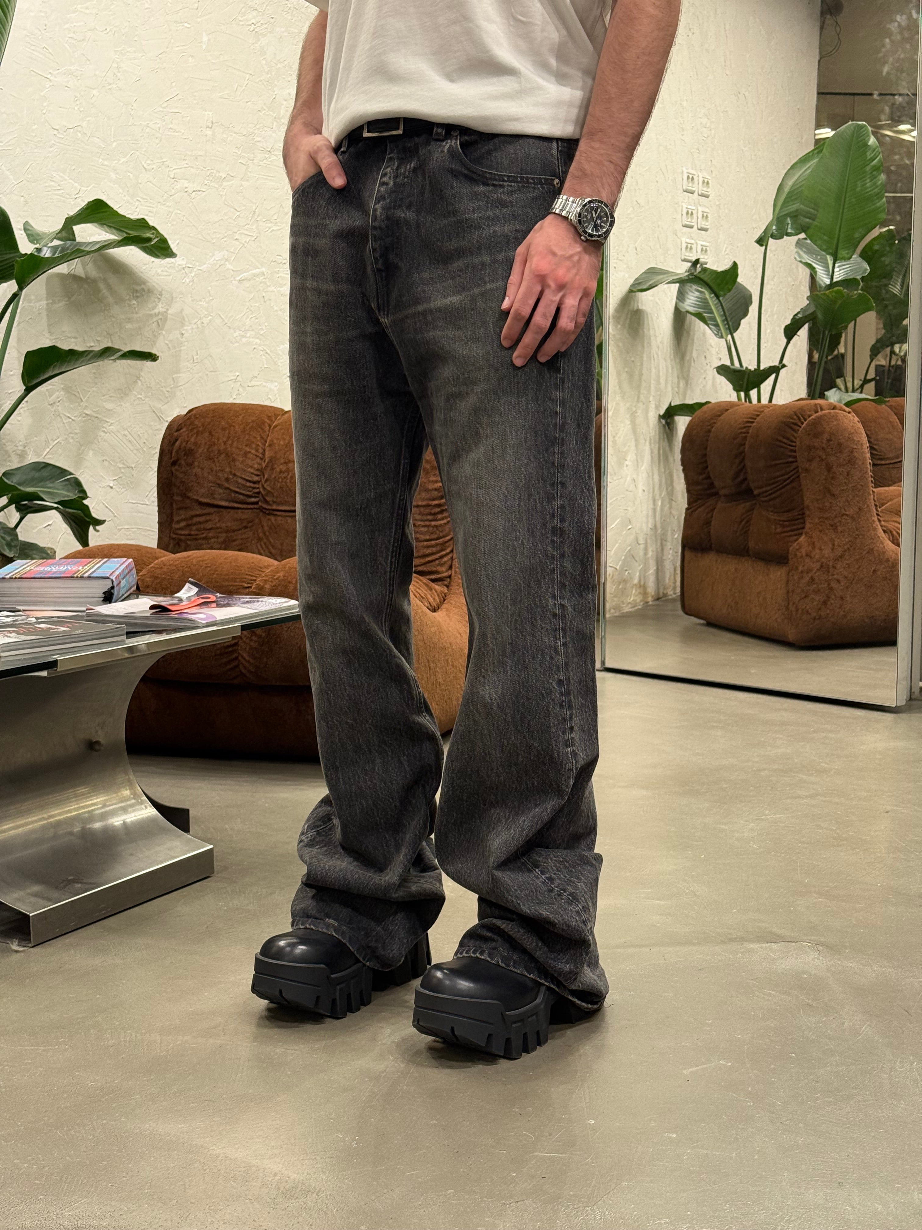 A/W2022 Balenciaga Sample Lost Tape flared jeans