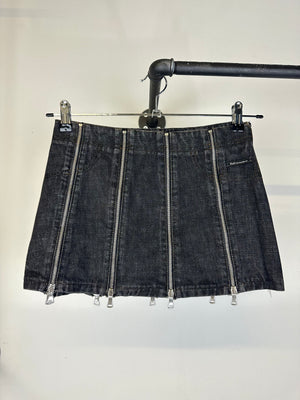 SS04 Dolce & Gabbana full zip mini skirt