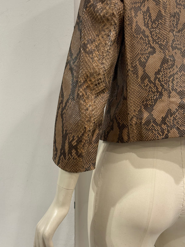 2000s Plein Sud phyton leather jacket