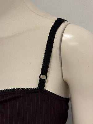 2000s Dolce & Gabbana pinstripe corset top