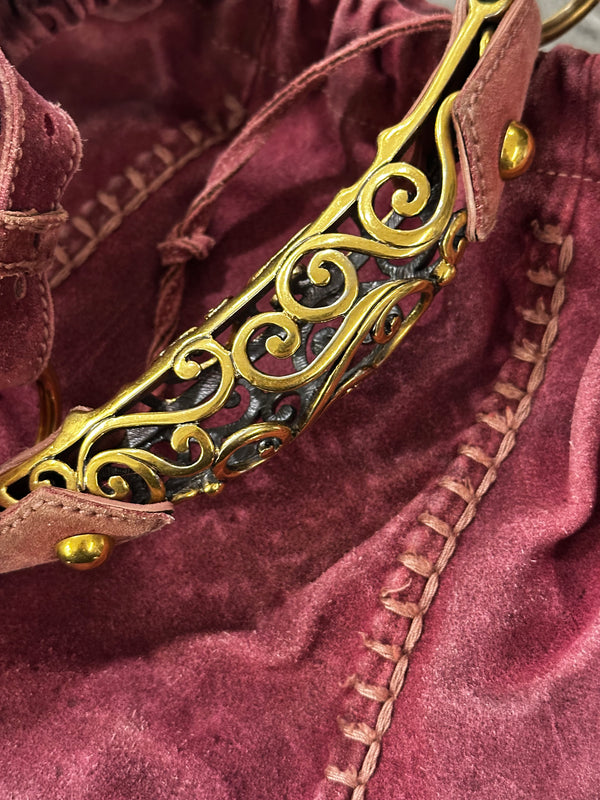 2000’s Yves Saint Laurent Mombasa bag with Sculptural Horn Handle