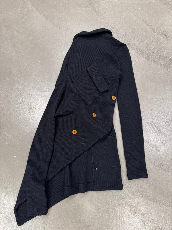 A/W2002 Comme des Garçons twisted asymmetrical runway jacket