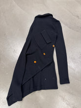 Load image into Gallery viewer, A/W2002 Comme des Garçons twisted asymmetrical runway jacket
