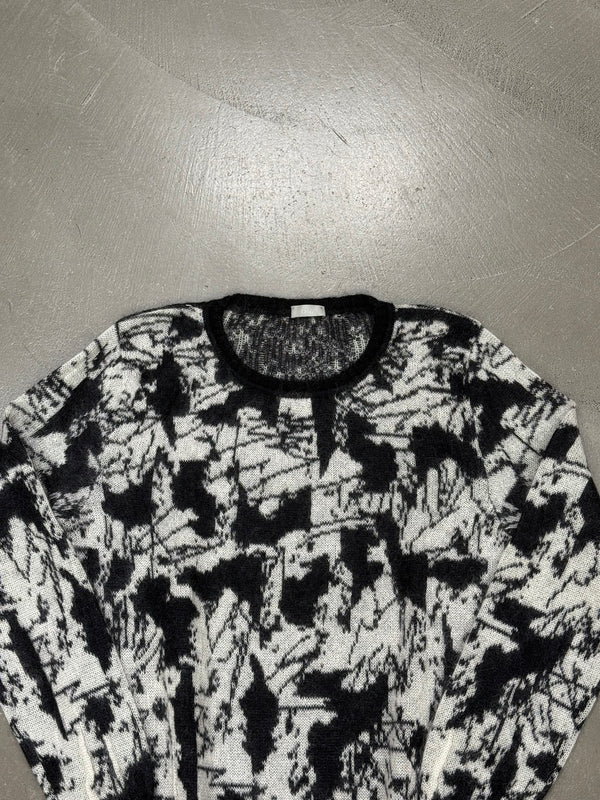 A/W2007 Dior Homme runway abstract print mohair sweater