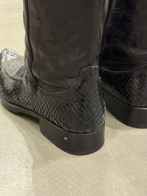 2000s Dolce & Gabbana exotic western boots