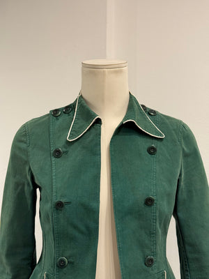 S/S2004 Miu Miu runway contrast trim tailored jacket
