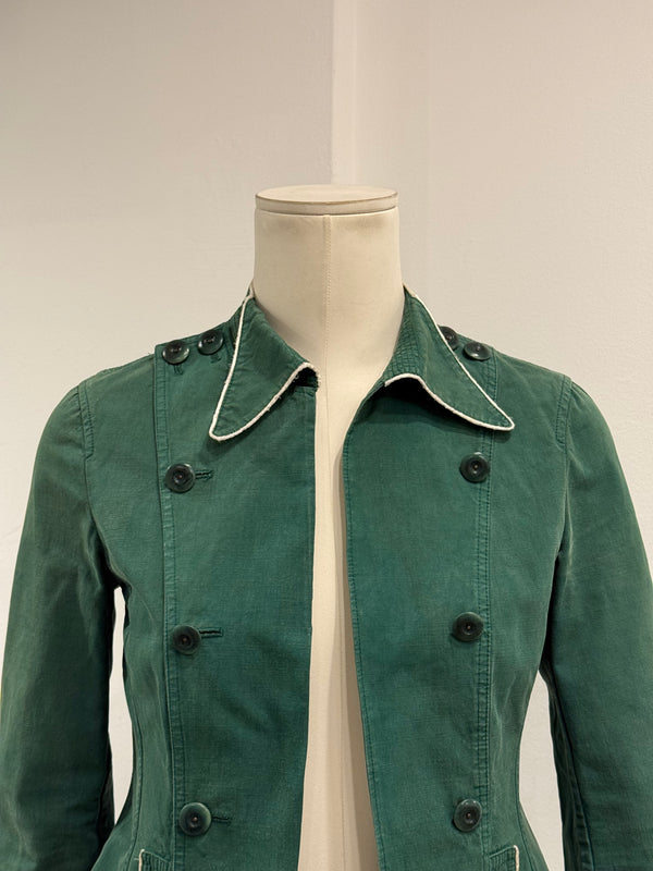S/S2004 Miu Miu runway contrast trim tailored jacket