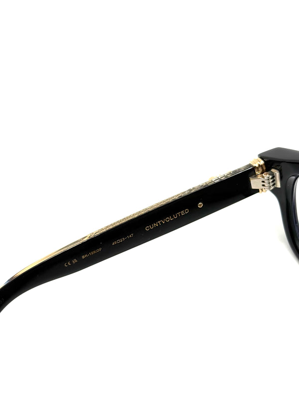 Chrome Hearts “Cuntvoluted” 18k gold plated dagger sunglasses