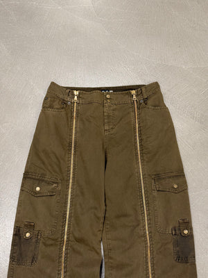 2003 Dolce & Gabbana multi pocket full zip utility cargo pants