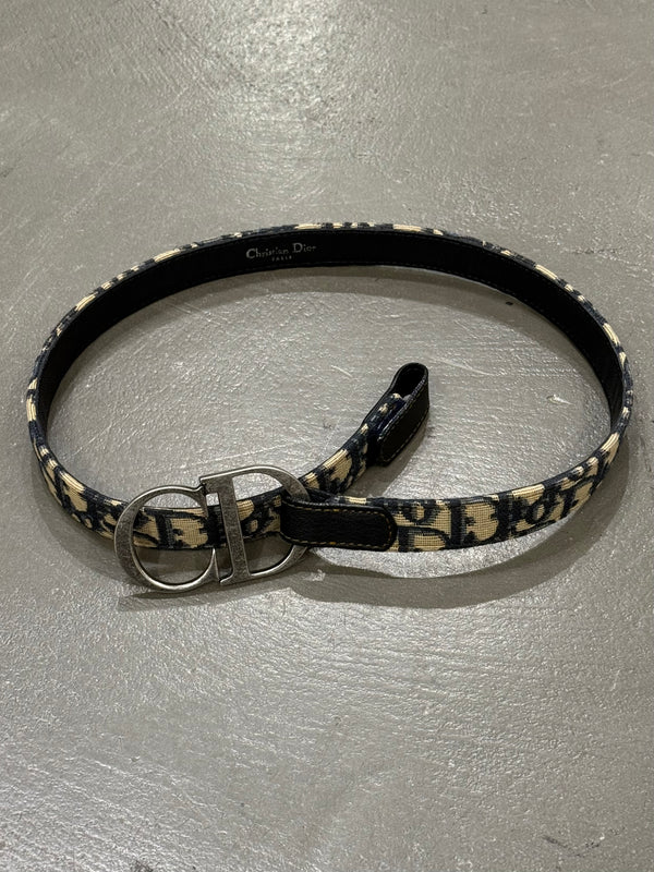 2000s Christian Dior by Galliano monogram belt