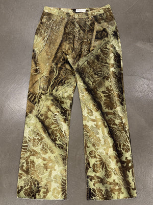 2000s Roberto Cavalli print embellished jeans