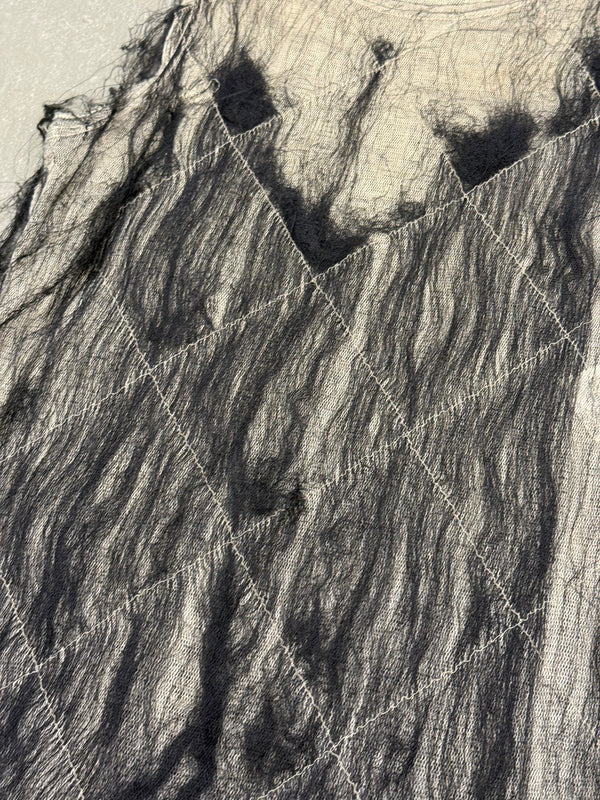 S/S2001 Ann Demeulemeester runway hair-overlay tank top