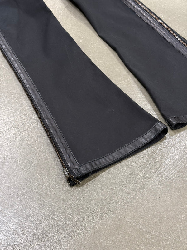 2000s Dirk Bikkembergs full zip flared pants