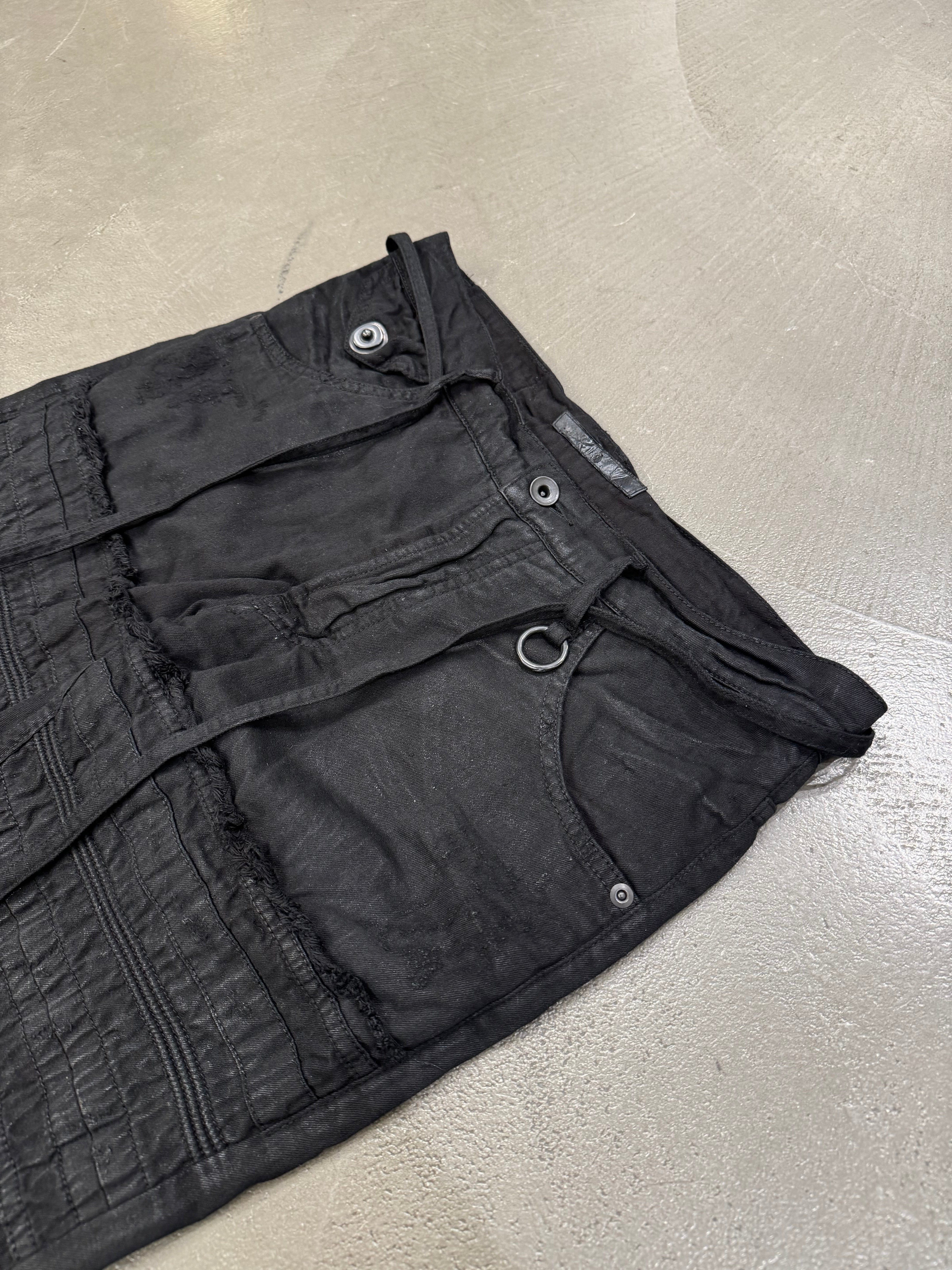 S/S 2011 Julius Ontological Anarchism coated distressed pants